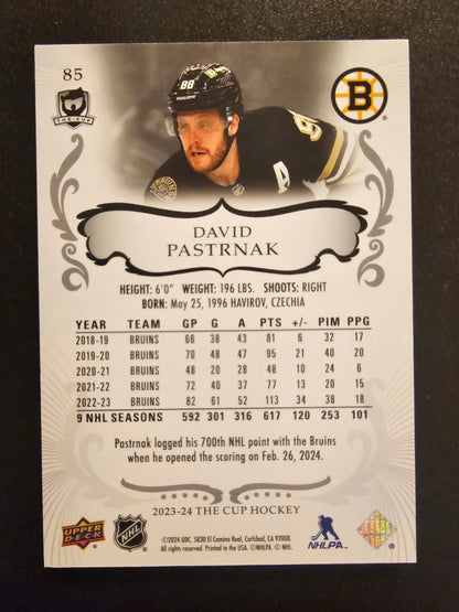 2023-24 Upper Deck The Cup - David Pastrnak #85 /249