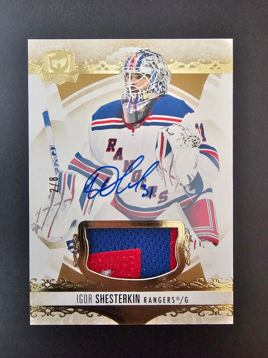 2023-24 Upper Deck The Cup - Gold Foil Autograph Patch - Igor Shesterkin #33 /8