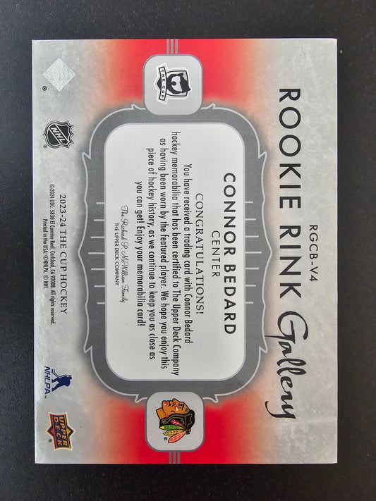 2023-24 Upper Deck The Cup - Rookie Rink Gallery - Connor Bedard #RGCB-V4 /49 RC
