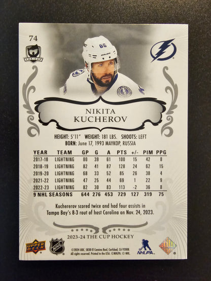 2023-24 Upper Deck The Cup - Nikita Kucherov #74 /249