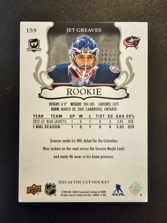 2023-24 Upper Deck The Cup Rookie - Jet Greaves #159 /249 RC