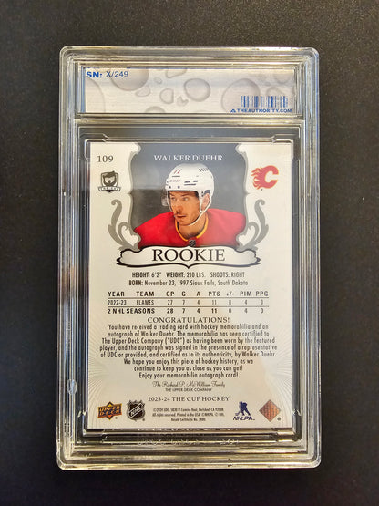 2023-24 Upper Deck The Cup RPA - Walker Duehr #109 /249 RC