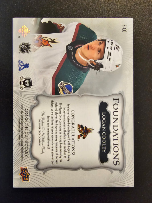 2023-24 Upper Deck The Cup - Rookie Foundations - Logan Cooley #F-CO /99 RC