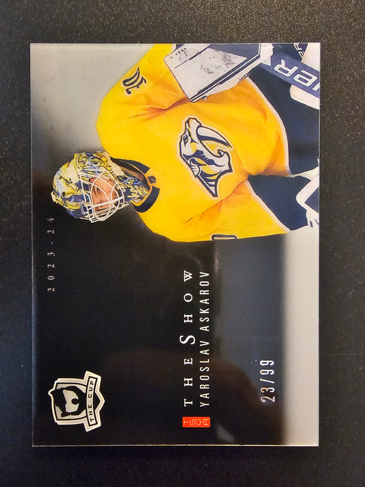 2023-24 Upper Deck The Cup - The Show Black - Yaroslav Askarov #SB-YA /99 RC