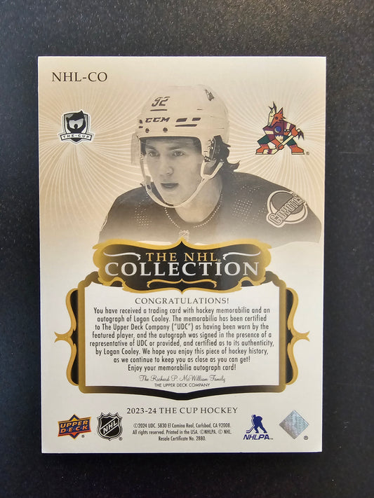 2023-24 Upper Deck The Cup - The NHL Collection - Logan Cooley #NHL-CO /35 RC