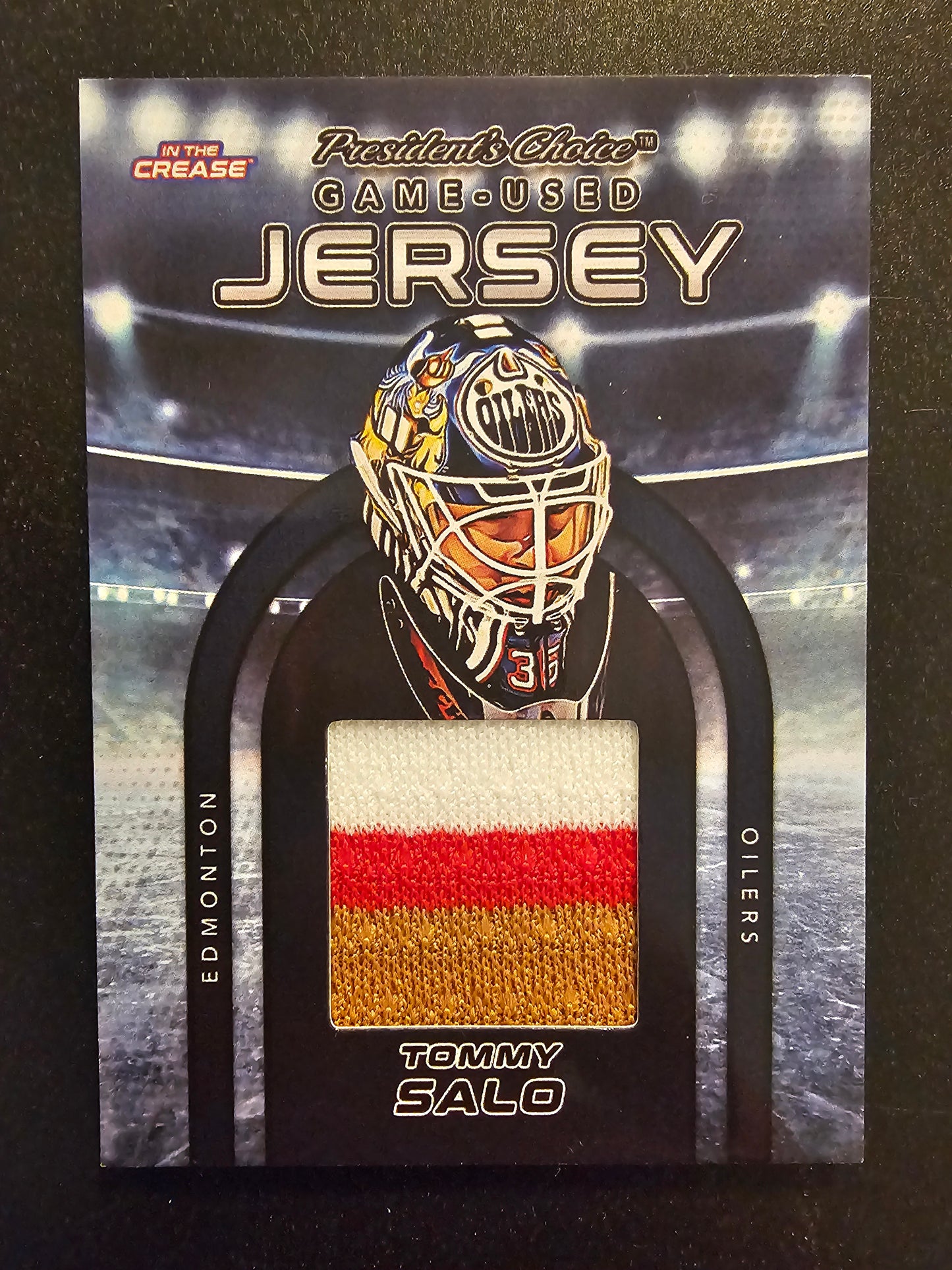 2022-23 President's Choice In the Crease - Game-Used Jersey - Tommy Salo #GUJ-31 /10