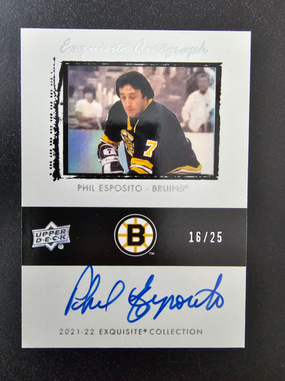 2023-24 Upper Deck The Cup - Exquisite Autograph - Phil Esposito #ETA-PE /25