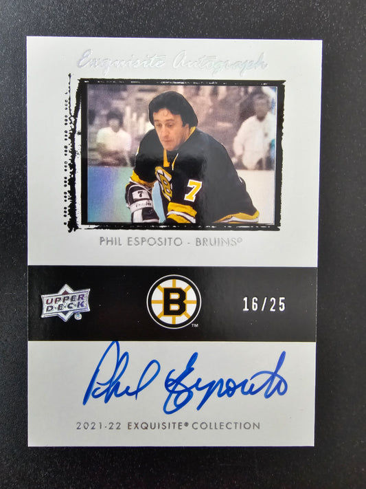 2023-24 Upper Deck The Cup - Exquisite Autograph - Phil Esposito #ETA-PE /25