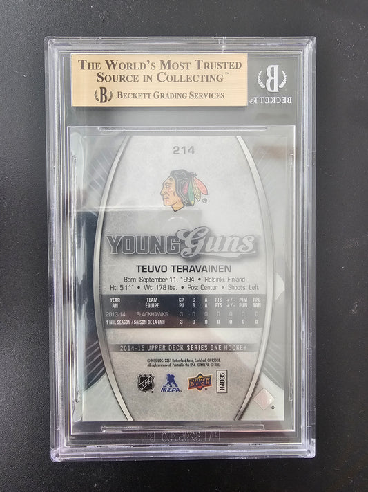 2014-15 Upper Deck - Acetate Young Guns - Young Guns - Teuvo Teravainen #214 BGS 9.5 RC