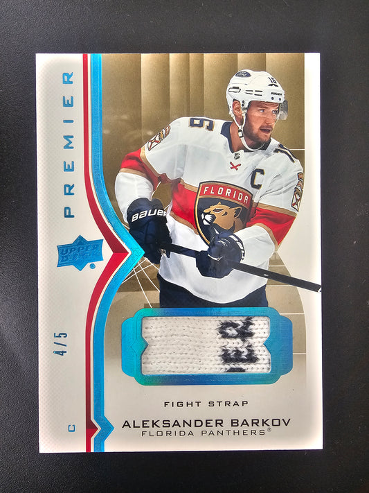 2020-21 Upper Deck Premier - Fight Strap - Aleksander Barkov #13 /5