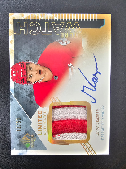 2023-24 Upper Deck SP Authentic - 2013-14 Retro Future Watch Auto Patch - Marco Kasper #190 /50 RY