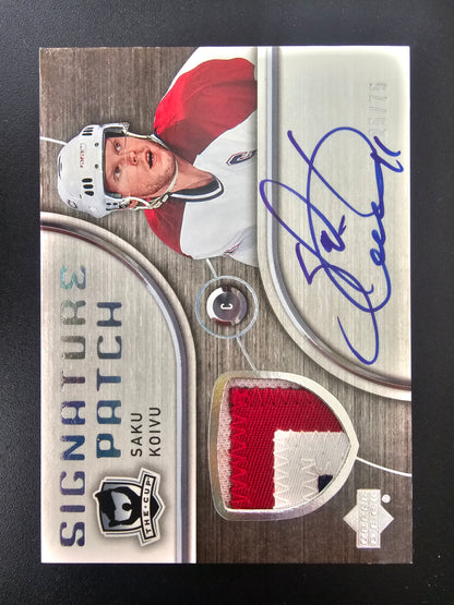 2005-06 Upper Deck The Cup - Signature Patches - Saku Koivu #SP-SK /75
