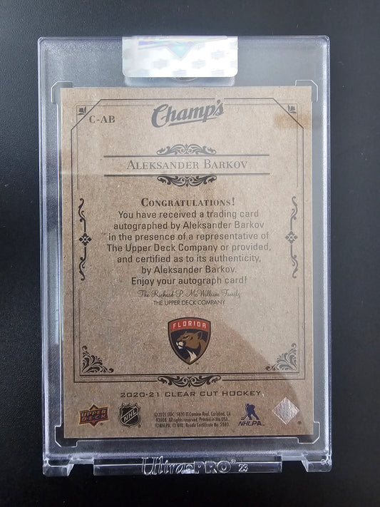 2020-21 Upper Deck Clear Cut - Champs Autographs - Aleksander Barkov #C-AB