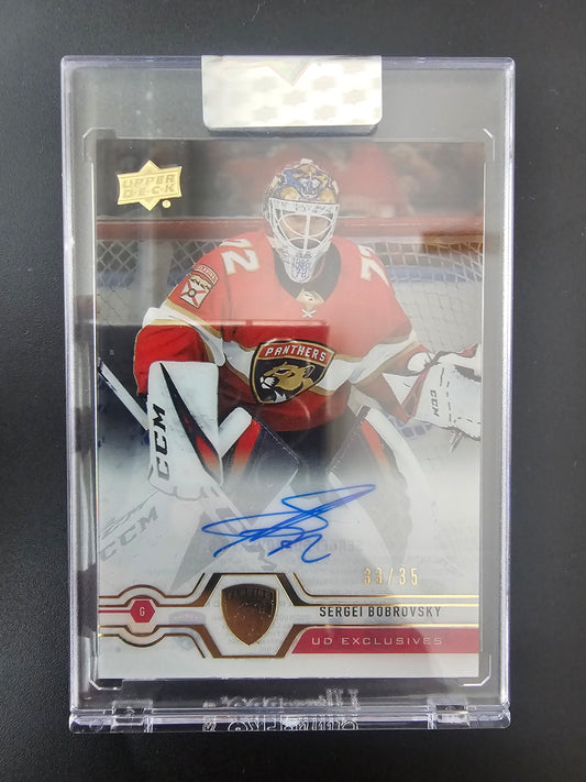 2019-20 Upper Deck Clear Cut UD Exclusives- Sergei Bobrovsky #CC-SB /35