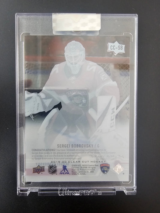 2019-20 Upper Deck Clear Cut UD Exclusives- Sergei Bobrovsky #CC-SB /35