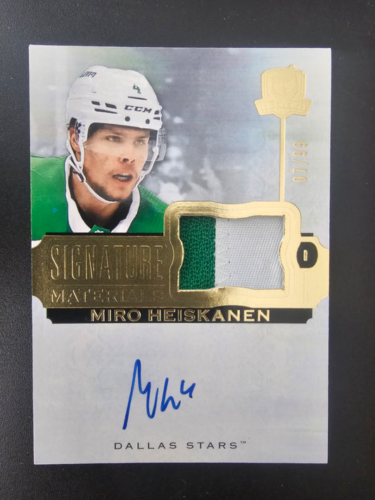 2022-23 Upper Deck The Cup - Signature Materials - Miro Heiskanen #SP-MH /99