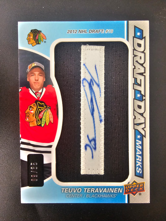 2013-14 Upper Deck SP Game Used Edition - Draft Day Marks "I" -  Teuvo Teravainen #DDM-TV /35 PRC