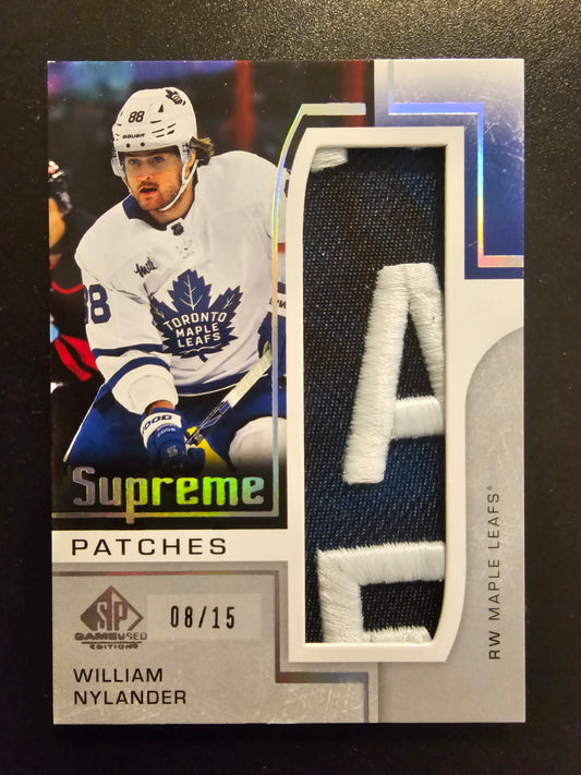 2024-25 Upper Deck SP Game Used - Supreme Patches - William Nylander #SP-WN /15