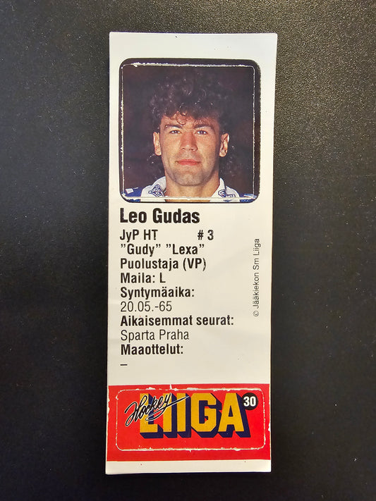 1991-92 JyväsHyvä HockeyLiiga - Leo Gudas #30 (Soikio)