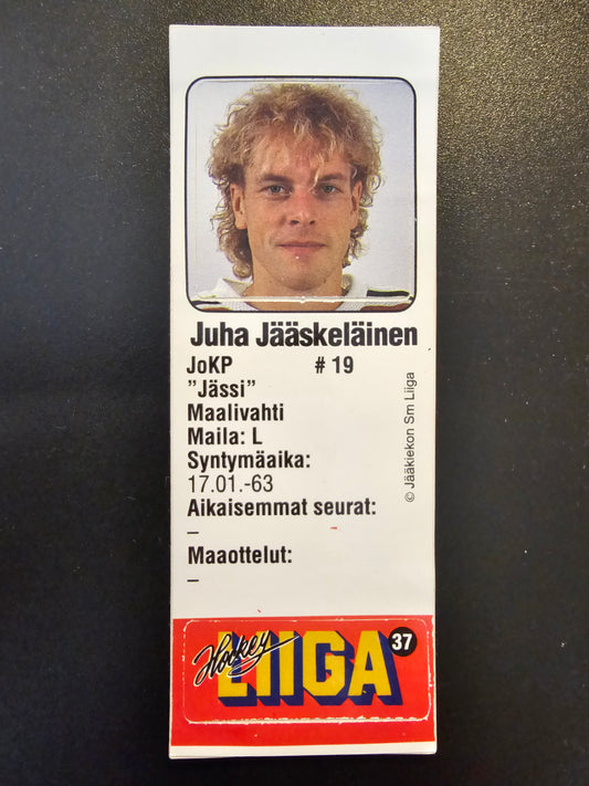 1991-92 JyväsHyvä HockeyLiiga - Juha Jääskeläinen #37 (Soikio)