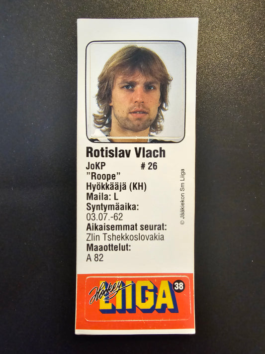 1991-92 JyväsHyvä HockeyLiiga - Rotislav Vlach #38 (Soikio)