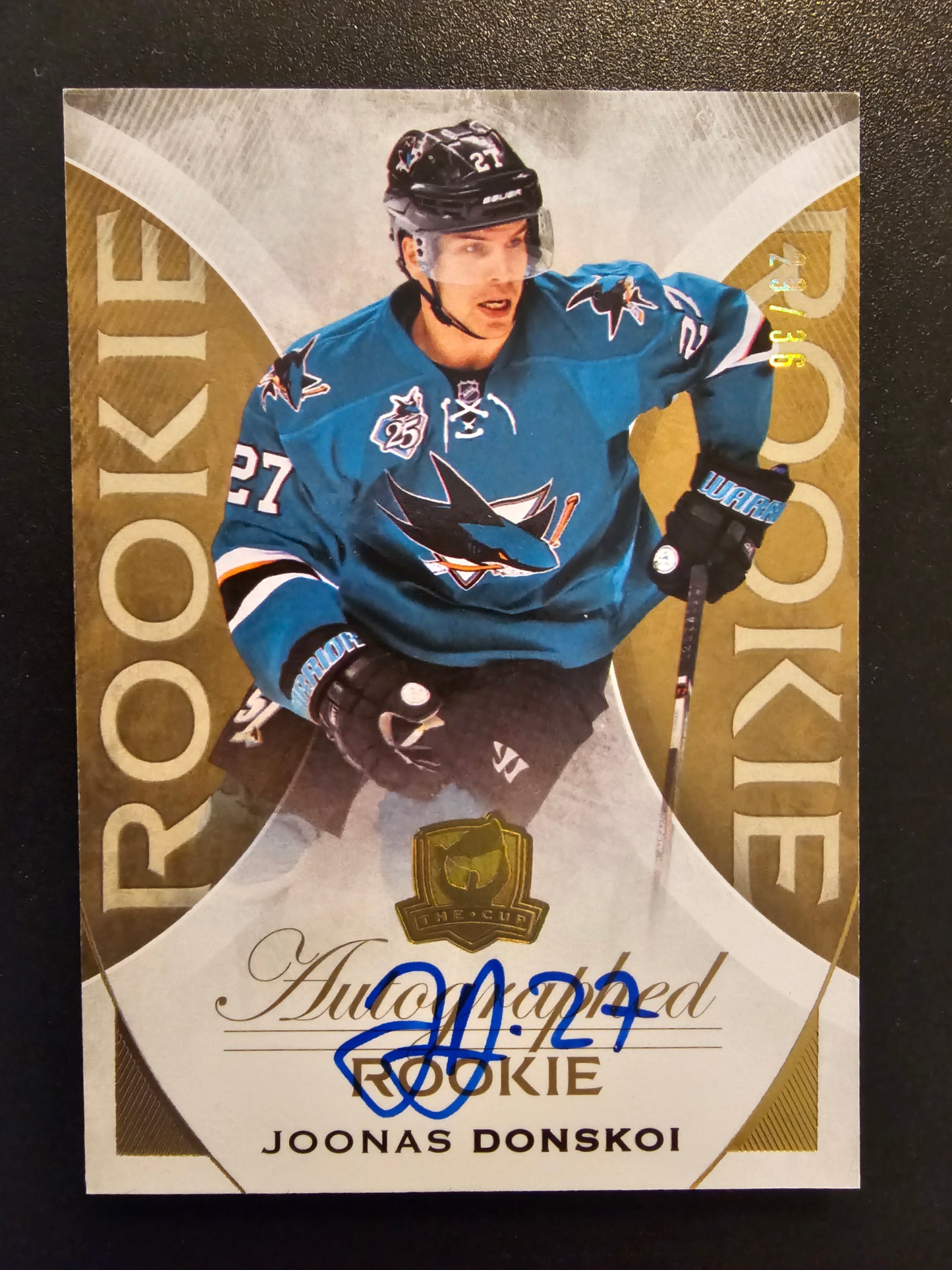 2015-16 Upper Deck The Cup - Gold Spectrum Foil - Autographed Rookie - Joonas Donskoi #134 /36 RC