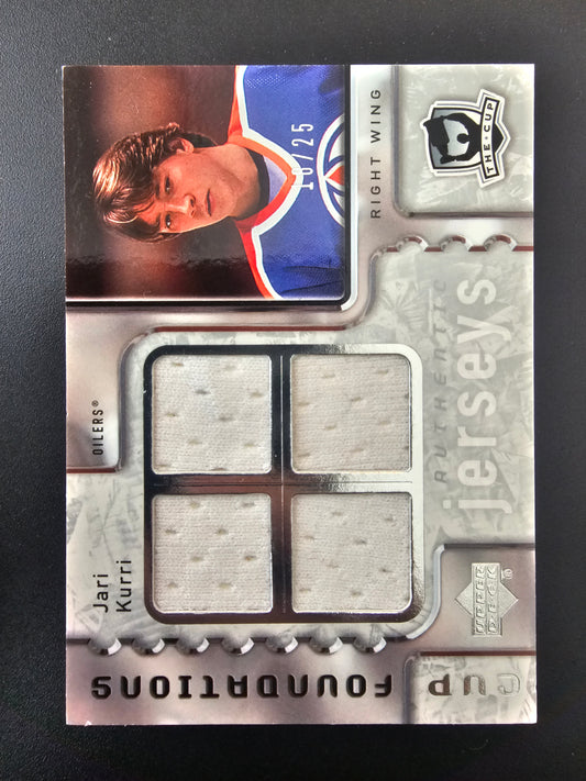 2006-07 Upper Deck The Cup - Cup Foundations Quad - Jerseys - Jari Kurri #CQ-JK /25