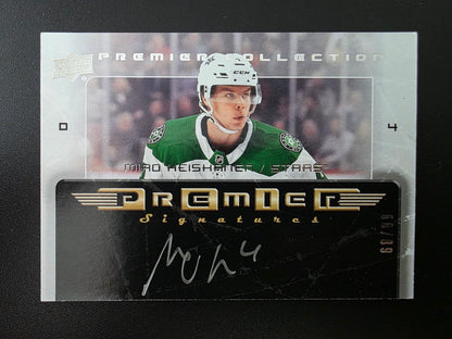 2018-19 Upper Deck Premier - 2003-04 Retro Premier Signatures Rookie - Miro Heiskanen #03-MH /99 RY