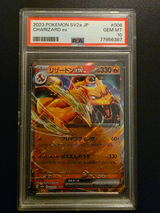 2023 Pokemon Scarlet & Violet - 151 - Japanese - Charizard ex #006 PSA10