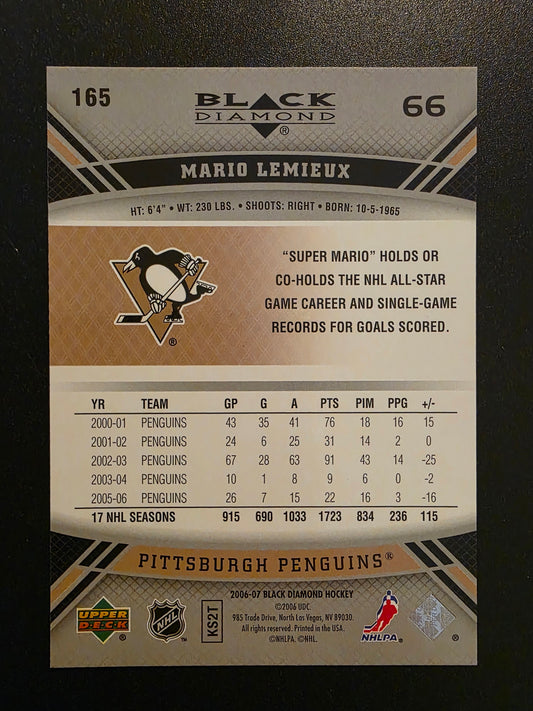 2006-07 Upper Deck Black Diamond - Mario Lemieux #165