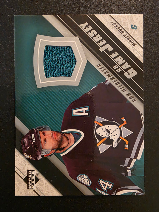 2005-06 Upper Deck - UD Game Jersey Series 2 - Rob Niedermayer #J2-NI