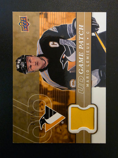 2008-09 Upper Deck - UD Game Jersey Series 1 - Patch - Mario Lemieux #GJ-ML /15