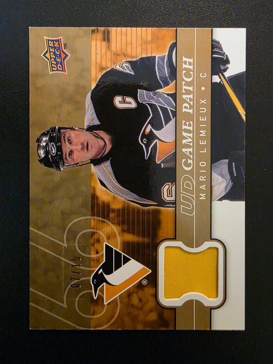 2008-09 Upper Deck - UD Game Jersey Series 1 - Patch - Mario Lemieux #GJ-ML /15