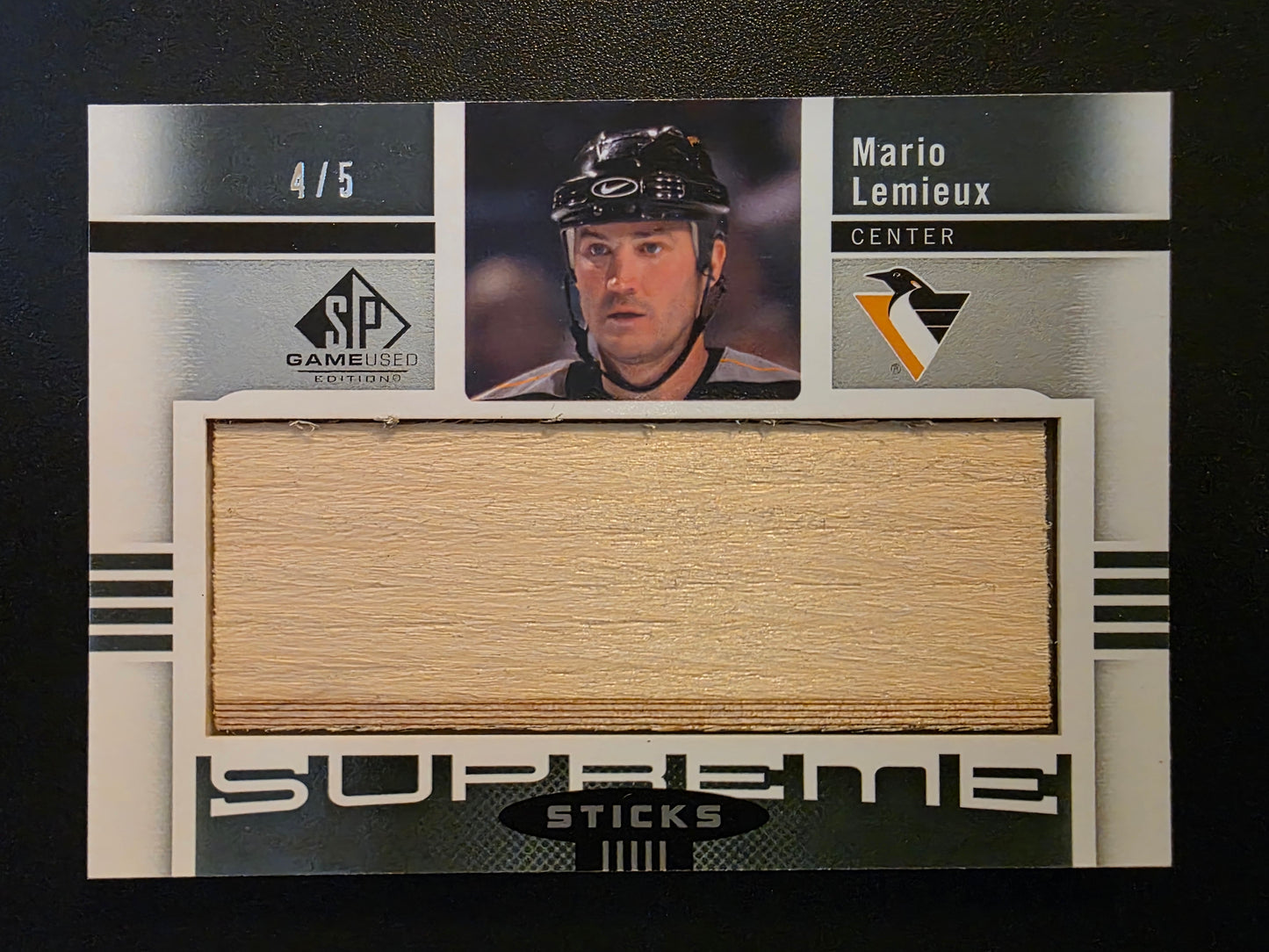 2011-12 Upper Deck SP Game Used Edition - Supreme Sticks - Mario Lemieux #SS-ML /5