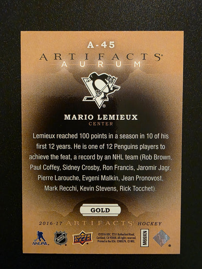 2016-17 Upper Deck Artifacts - Aurum Gold - Mario Lemieux #A-45