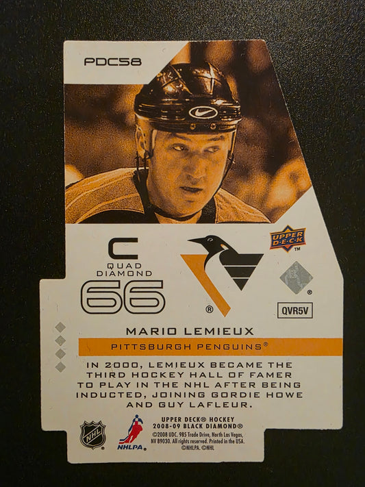 2008-09 Upper Deck Black Diamond - Premier Die-Cuts - Mario Lemieux #PDC58