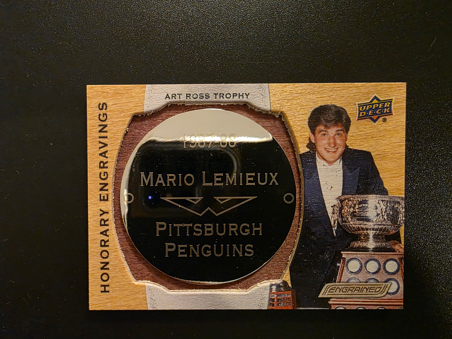 2019-20 Upper Deck Engrained - Honorary Engravings Manufactured Plate - Mario Lemieux #HE-AR88 /100