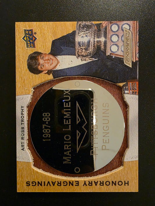 2019-20 Upper Deck Engrained - Honorary Engravings Manufactured Plate - Mario Lemieux #HE-AR88 /100