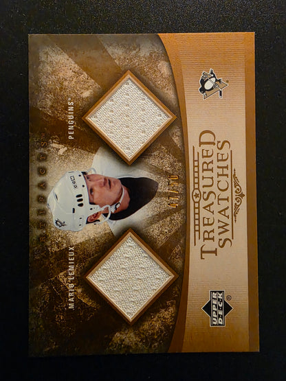 2005-06 Upper Deck Artifacts - Treasured Swatches Dual - Copper - Mario Lemieux #TSD-ML /50