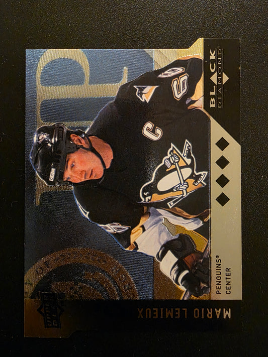 2009-10 Upper Deck Black Diamond - Horizontal Variations - Perimeter Die-Cut - Mario Lemieux #BD28