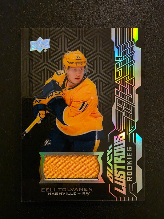 2018-19 Upper Deck SPx - UD Black Lustrous Rookies - Jerseys - Eeli Tolvanen #LR-ET RY