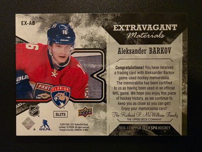 2016-17 Upper Deck SPx - Extravagant Materials - Aleksander Barkov #EX-AB