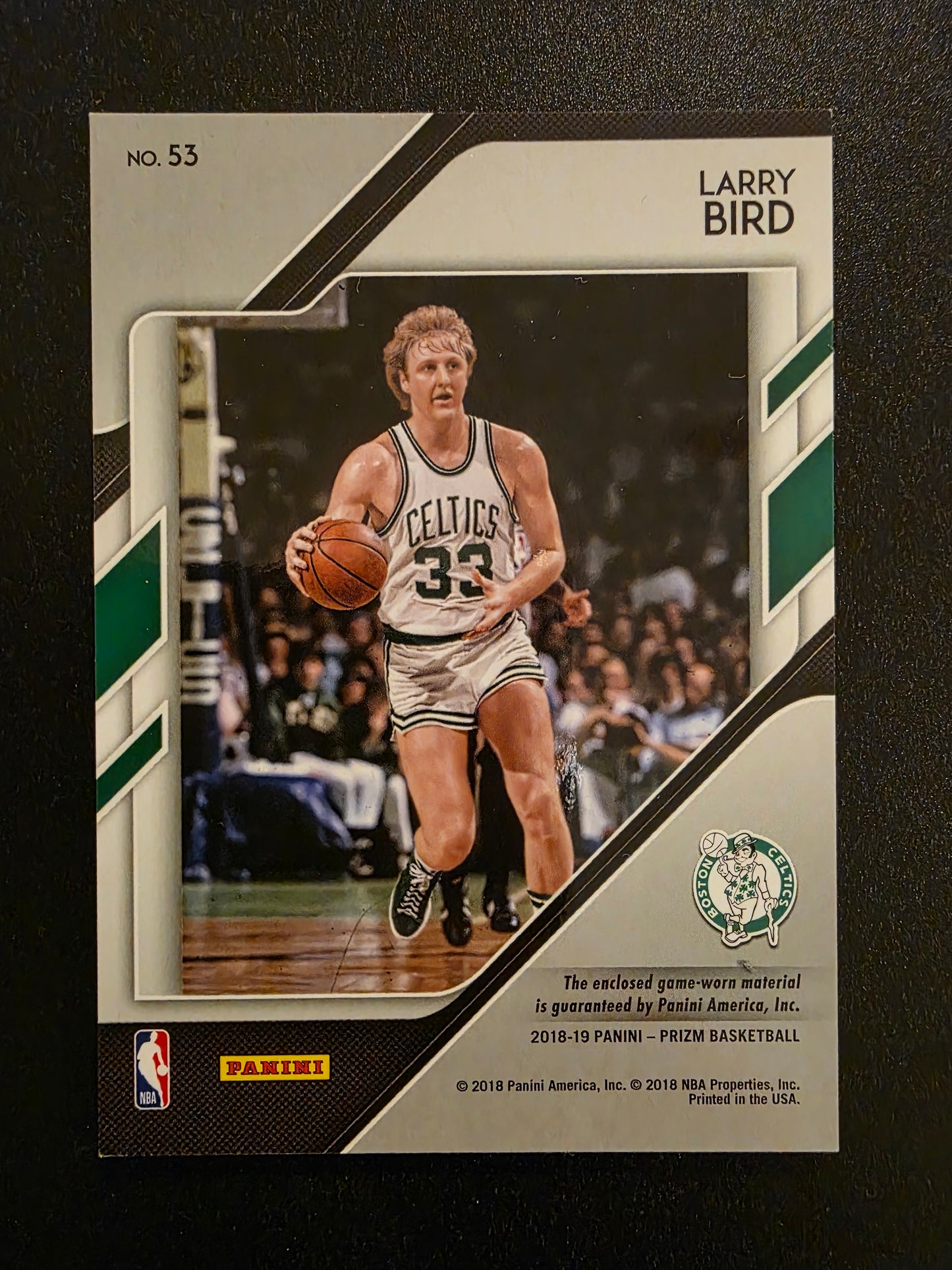 2018-19 Panini Prizm - Sensational Swatches - Larry Bird #53