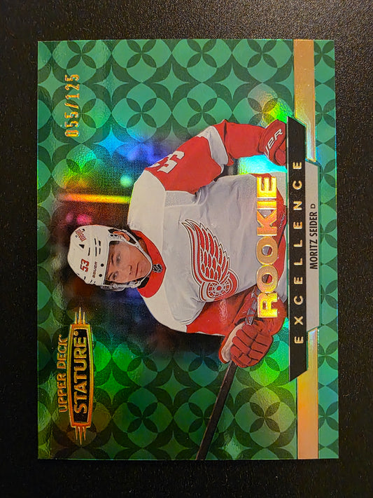 2021-22 Upper Deck Stature - Rookie Excellence - Green - Moritz Seider #RE-11 /125 RY