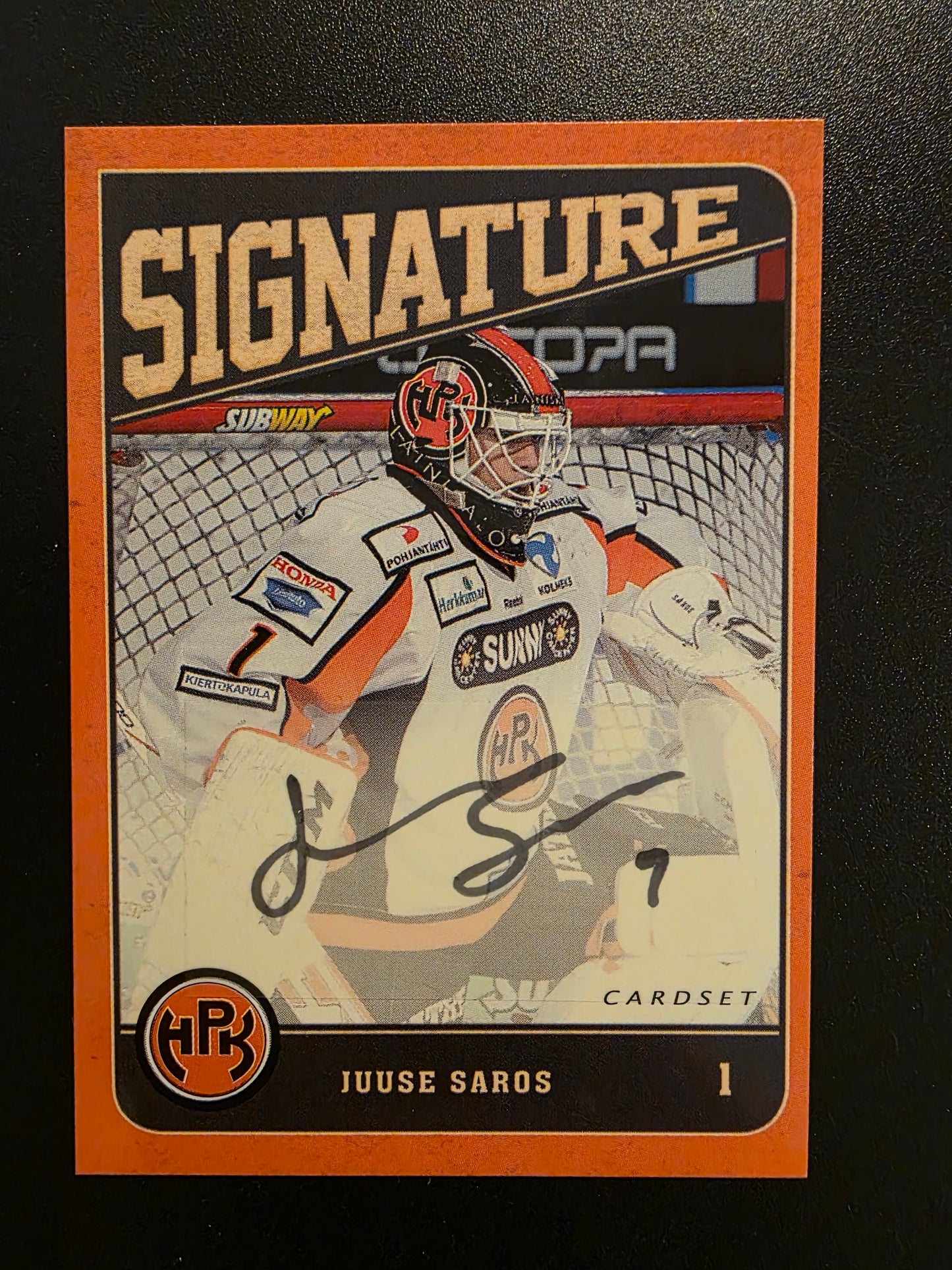 2013-14 Cardset Signature - Juuse Saros /128