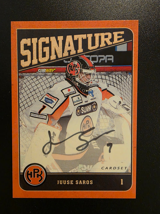 2013-14 Cardset Signature - Juuse Saros /128
