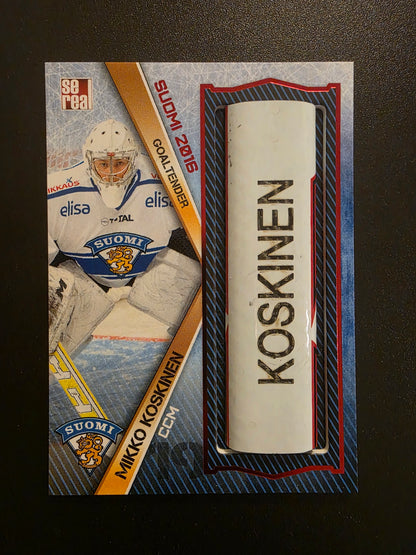 2016 Sereal Team Finland Stick Names - Mikko Koskinen #FIN-STI-002 - 1of1