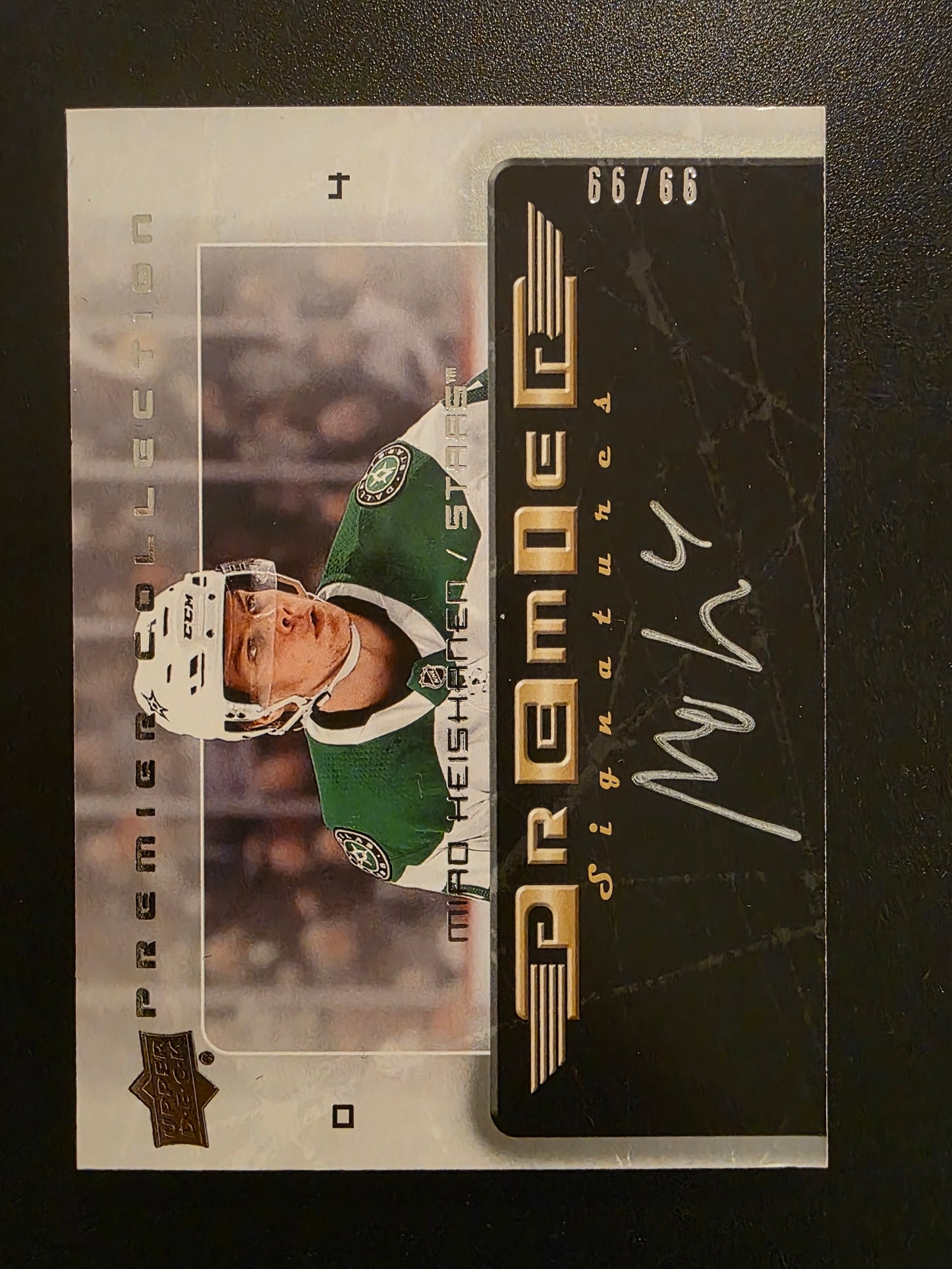 2018-19 Upper Deck Premier - 2003-04 Retro Premier Signatures Rookie - Miro Heiskanen #03-MH /99 RY