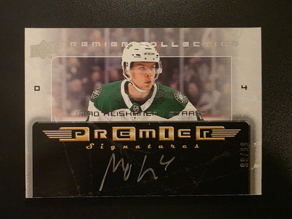 2018-19 Upper Deck Premier - 2003-04 Retro Premier Signatures Rookie - Miro Heiskanen #03-MH /99 RY