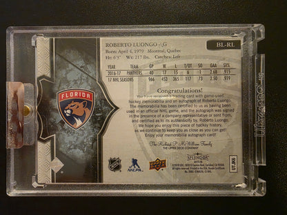 2017-18 Upper Deck Splendor - Borderless - Roberto Luongo #BL-RL /36